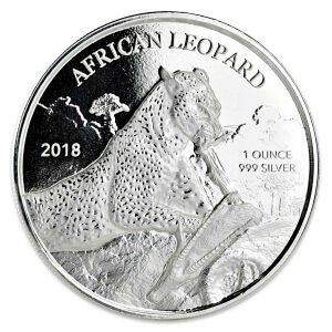 2017 Ghana Leopard 1 oz Silver Coin | Scottsdale Mint Legal Tender