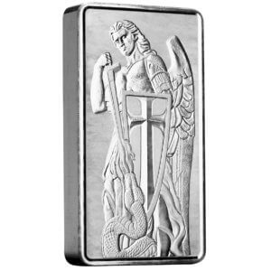 Buy the Archangel Michael 1 oz Silver Bar | Scottsdale Mint