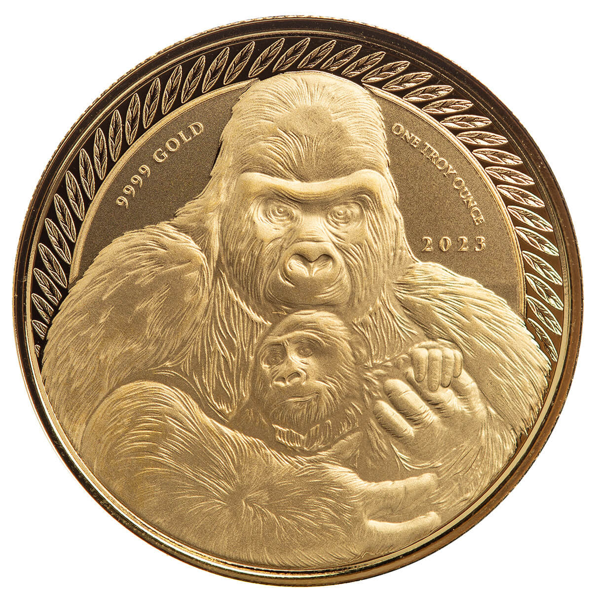 2023 Congo Silverback Gorilla 1 oz Proof Gold Coin