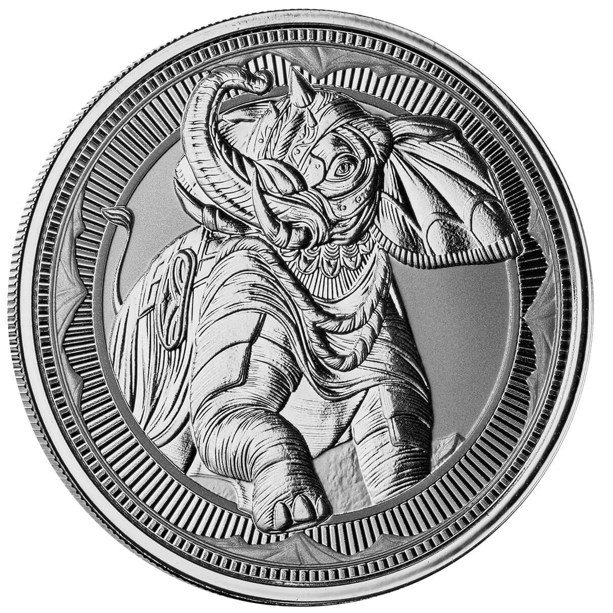 2023 Gibraltar War Elephant 1 oz Silver Proof like Coin