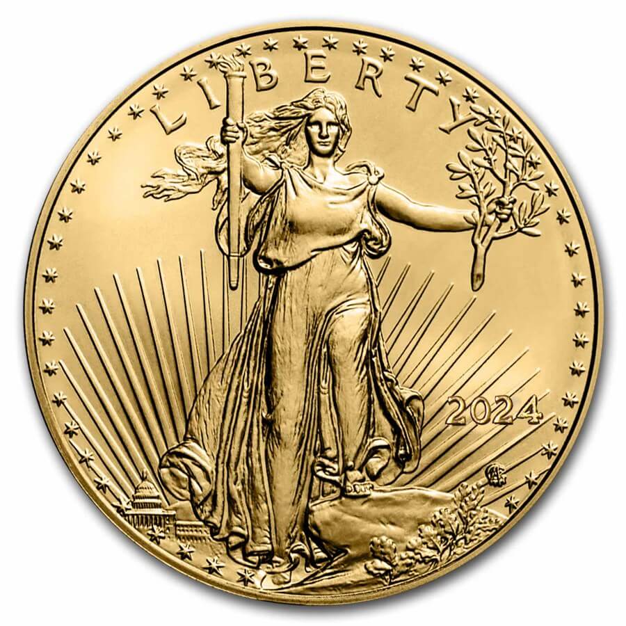 2024 American Gold Eagle 1 oz Coin Scottsdale Mint