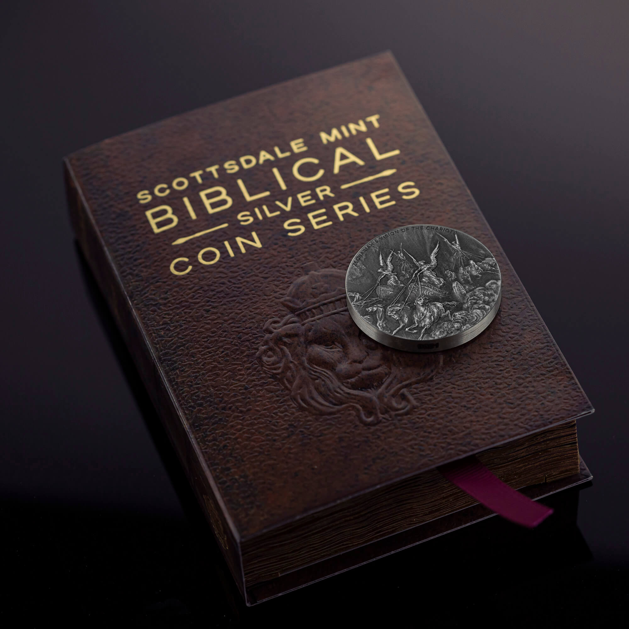 2023 Biblical Series | Zechariah's Vision of the Chariots 2 oz Silver  Antique Coin